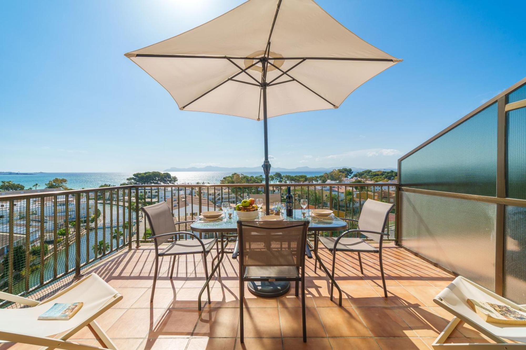 Apartment The Shell Ii, Beach Views And Pool อัลกูเดีย ภายนอก รูปภาพ